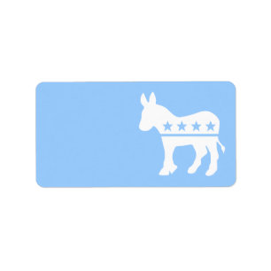 Demokratisches Donkey-Siegel Adressaufkleber