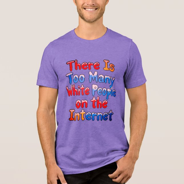 DEMOKRATISCHES INTERNET Tri-Blend SHIRT (Vorderseite)