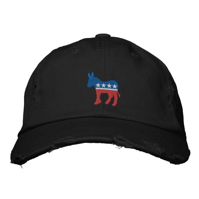 Demokratisches Logo Bestickte Kappe (Vorderseite)
