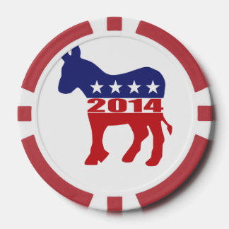 Demokratisches Party der Abstimmungs-2014 Pokerchips