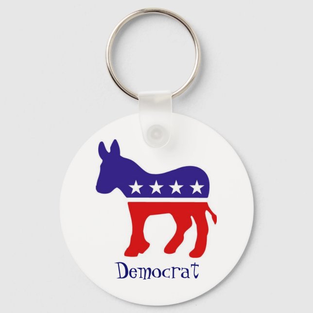 Demokratisches Party Donkey Schlüsselanhänger (Vorderseite)