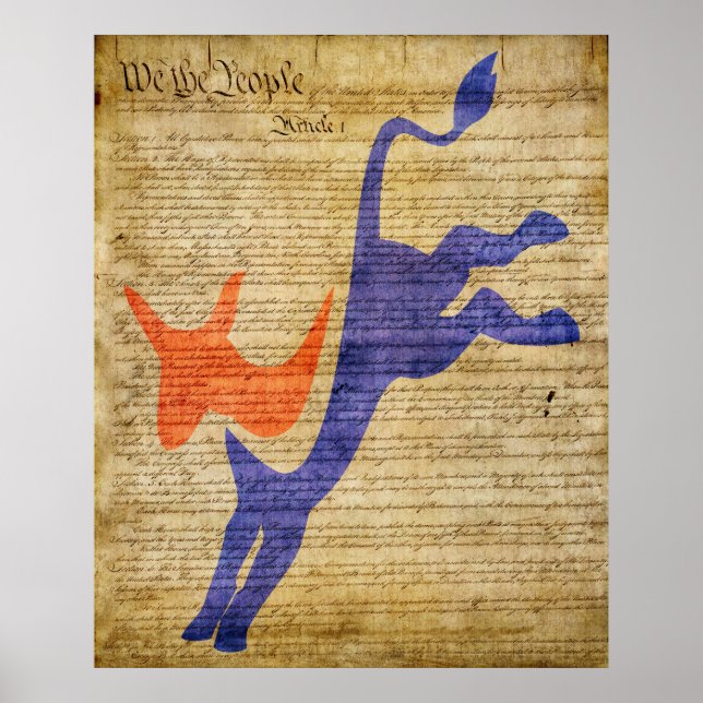 Demokratisches Party Poster (Vorne)