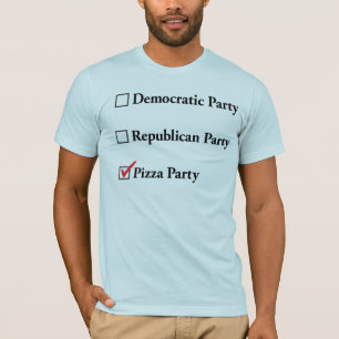 Demokratisches republikanisches Pizza-Party T-Shirt