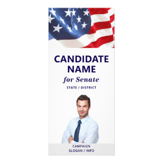 Demokratisches Wahlkampftool für die politischen K Werbekarte