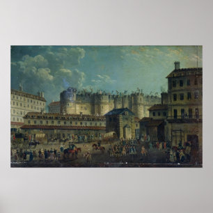 Demolierung der Bastille im Jahre 1789 Poster