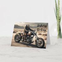 demon biker Geburtstagskarte