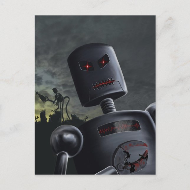 Demon Bots Postcard Postkarte (Vorderseite)