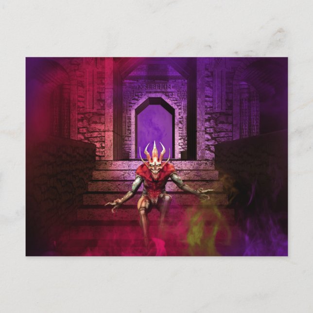 Demon Dance Postkarte (Vorderseite)