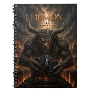 Demon Höllentor Dark Cinema Notizblock