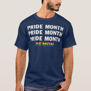 Demon LGBTQ Gay Pride 2022 Rainbow  T-Shirt