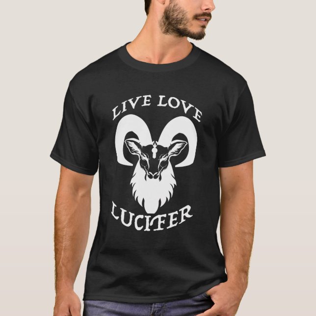 Demon Lucifer Goat T-Shirt (Vorderseite)