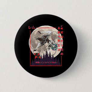 Demon Maid Japanisch Anime Manga Style Button