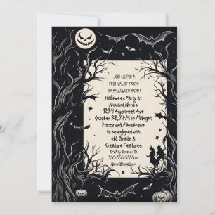 Demon Moon Halloween-Party Einladung