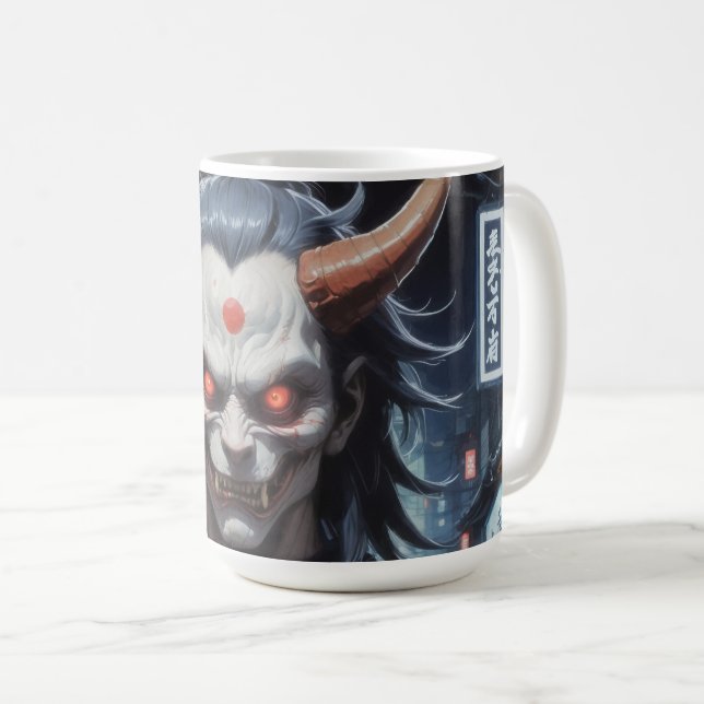 Demon Samurai Kaffeetasse (VorderseiteRechts)