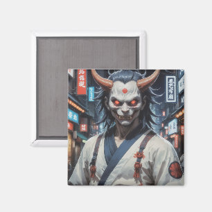 Demon Samurai Magnet