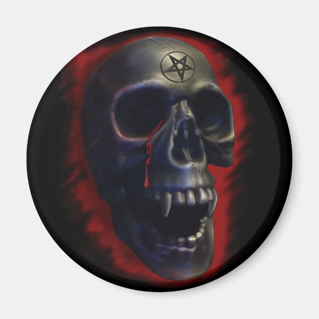 Demon Skull 1 Magnet (Vorne)