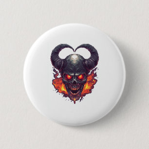 Demon Skull Firestorm Button