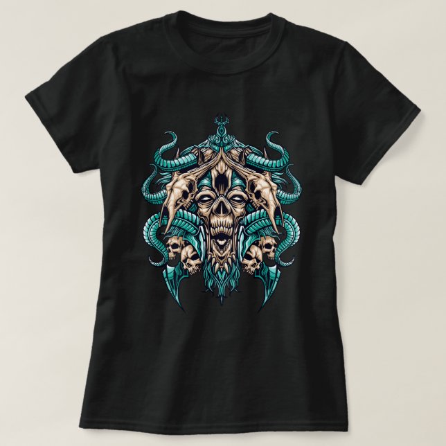 Demon Skull T-Shirt (Design vorne)