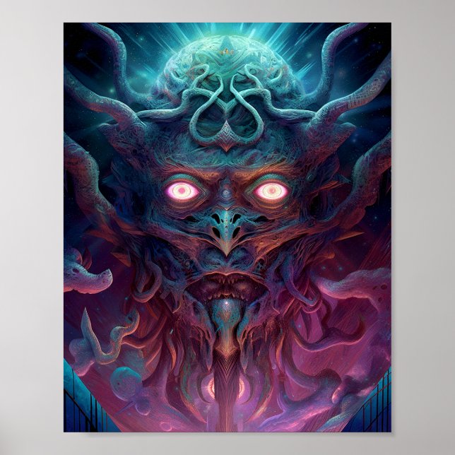 Demon Surreal Dark Fantasy Art Poster (Vorne)