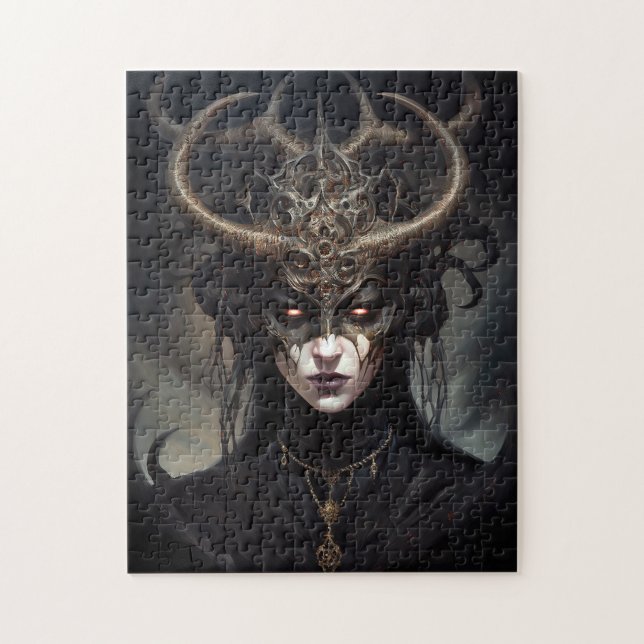Demon Woman Queen Dark Fantasy Art (Vertikal)