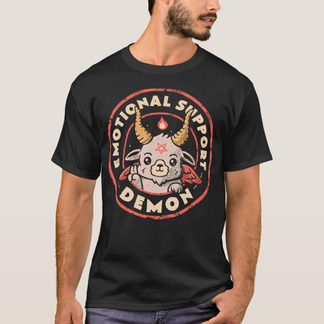 Demon zur emotionalen Unterstützung T-Shirt (Vorderseite)