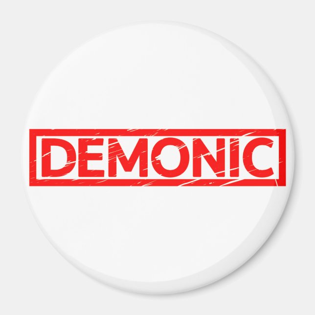 Demonische Briefmarke Magnet (Vorne)