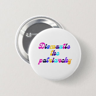 Demontage des Patriarchy Dark Rainbow Button