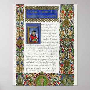 Demosthenes (c.384-322 v. Chr.), facsim Poster