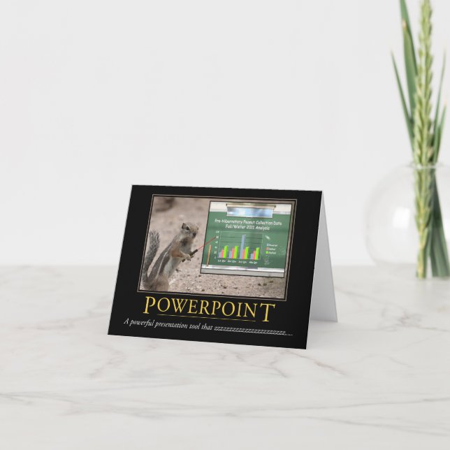 Demotivational Karte: Powerpoint Karte (Vorderseite)