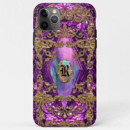 Dempsey Plum Elegant Chic Monogram Case-Mate iPhone Hülle