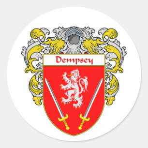 Dempsey Wappen (überzogen) Runder Aufkleber