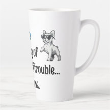 Demure Frenchie Tasse