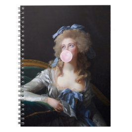 Demure with Pink Bubble Gum Notizblock