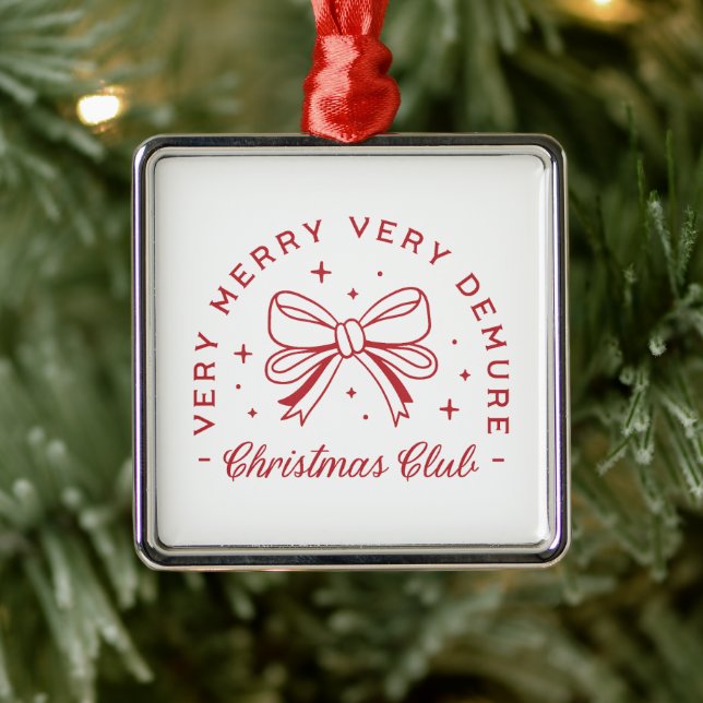 Demut Weihnachtscoquette ästhetisch Ornament Aus Metall (Baum)