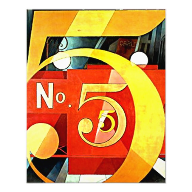 Demuth: Ich habe die Abbildung 5 in Gold gesehen Fotodruck (Vorne)
