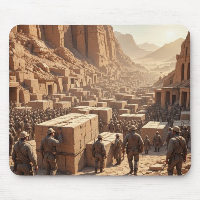 Den Bau der Pyramiden Mousepad (Vorne)