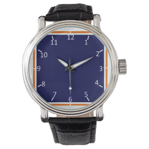 Den Blue und Orange für Pferde Armbanduhr