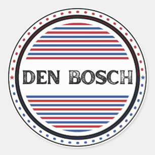 Den Bosch City Pride Emblem – Niederländische Iden Runder Aufkleber