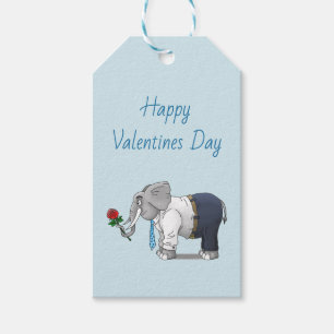 Den Elefanten Frohen Valentinstag Geschenkanhänger