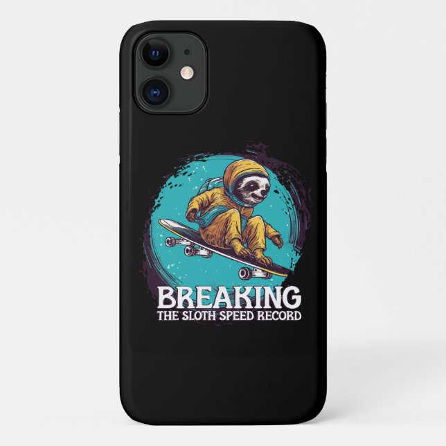 den Faultier-Geschwindigkeitsrekord brechen Case-Mate iPhone Hülle (Rückseite)