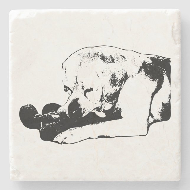 Den Favoriten durchwursteln Steinuntersetzer (Vorderseite)