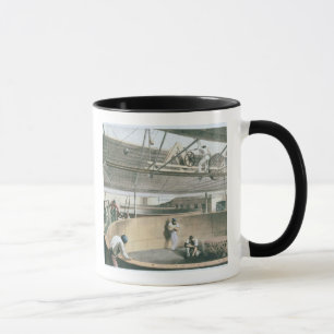 Den Fernschreiber umwickelnd, verkabeln Sie in den Tasse