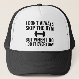Den Fitnessstudio überspringen Truckerkappe