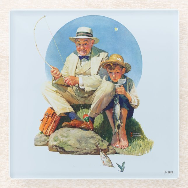 Den Großen einholen Glasuntersetzer (Vorderseite)