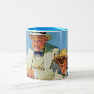 Den Großen Fangen Zweifarbige Tasse