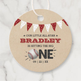 Den Großen treffen | Baseball 1. Geburtstag Geschenkanhänger