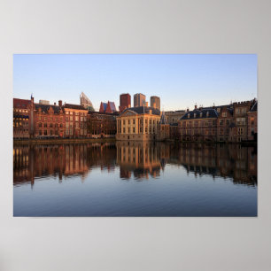 Den Haag Skyline in den Niederlanden Poster