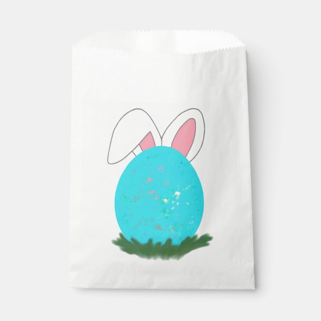 Den Hasenpfad hinunterhoppeln! Geschenktütchen (Vorderseite)