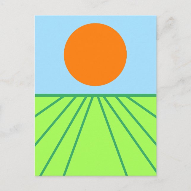 Den Hay drehen Postkarte (Vorderseite)