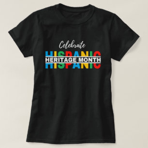 Den hispanischen Kulturerbe-Monat feiern,hola hisp T-Shirt
